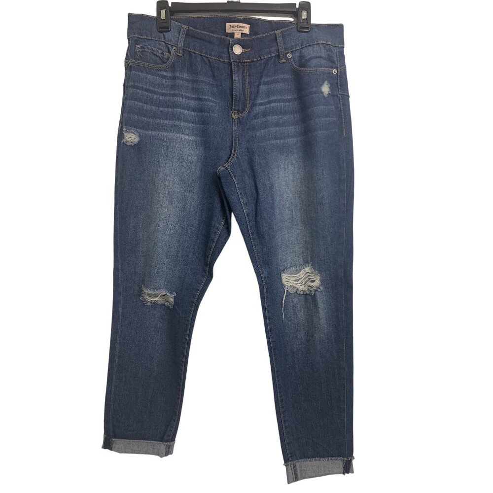 Juicy Couture Skinny Ankle‎ Destressed Jeans Size 12